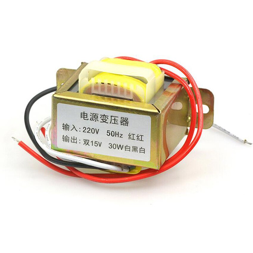 30W*12V power transformer input 220V 50Hz/ dual output 15V