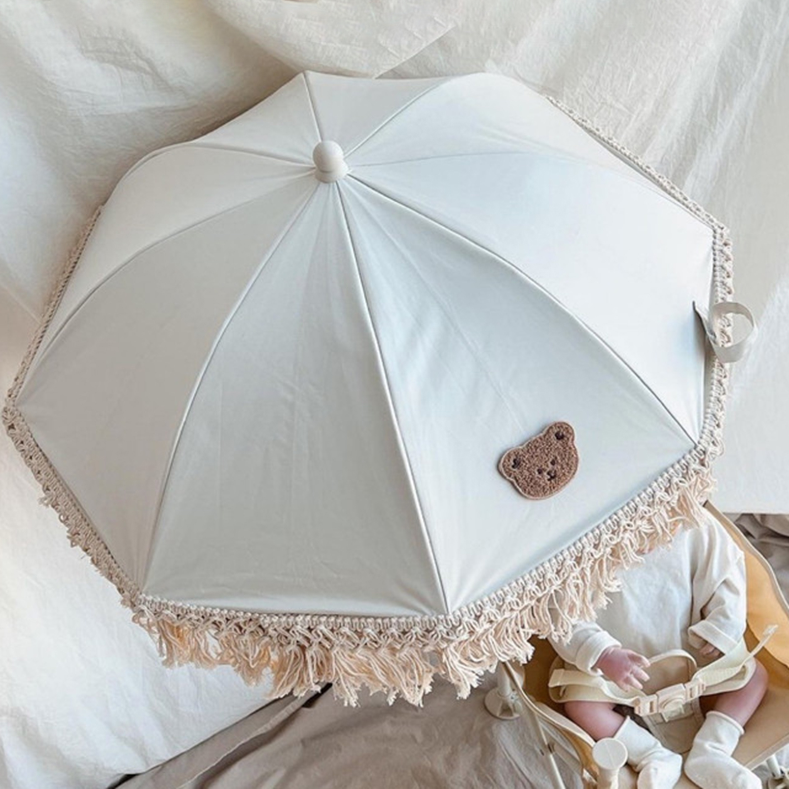 Passeggino parasole con morsetto UV accessori per passeggini universali coperture per tettoie per ruote Base sportiva protezione per supporto indossabile