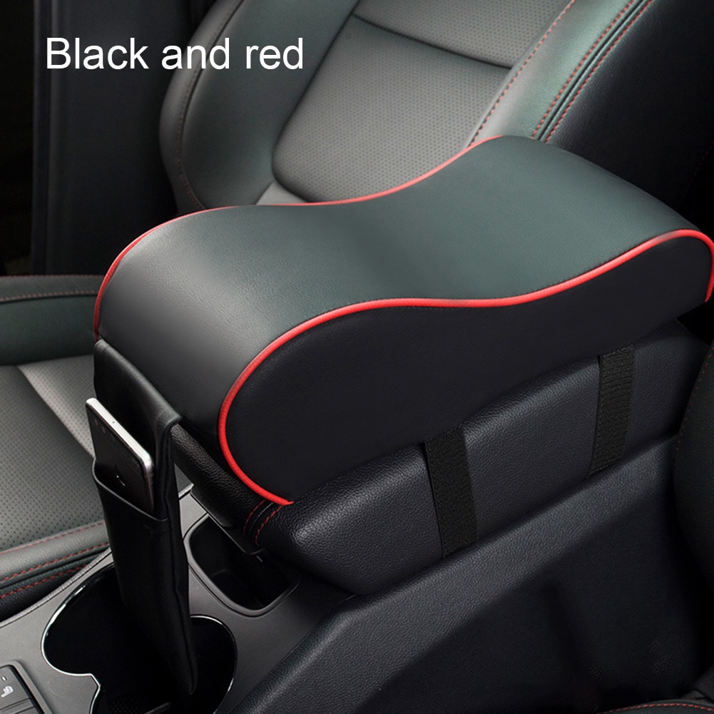 Lederen Auto Centrale Armsteun Center Console Styling Armsteun Comfortabele Arm Rest Seat Beschermende Pad Mat Kussen Kussensloop: b