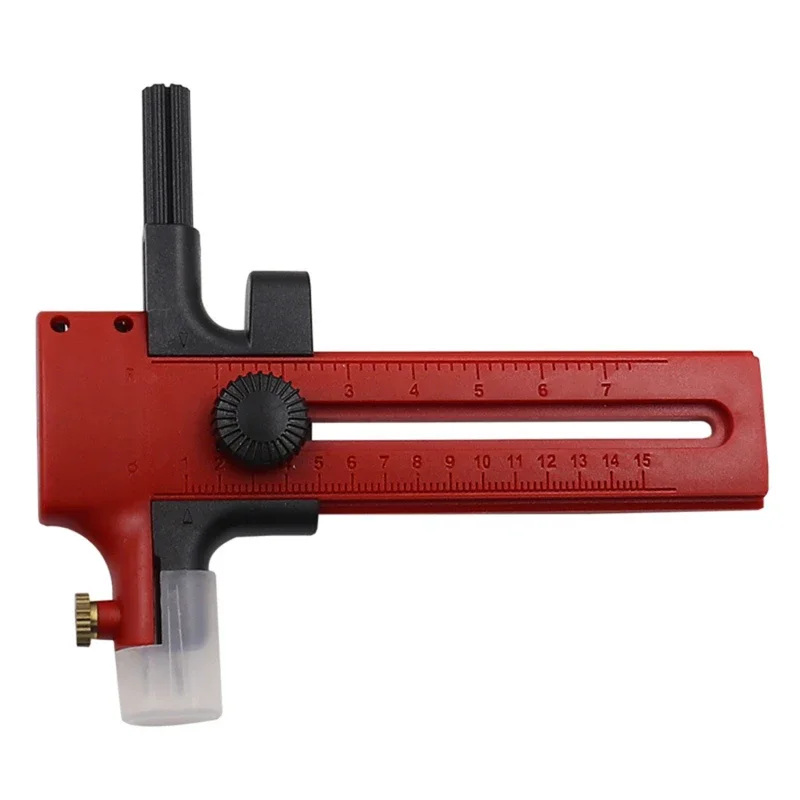 Adjustable Circular Cutting Tool Circle Cutter for Making Fabric Crafts DIY Scrapbook Art Craft Tool Circle Paper Cutter: Red