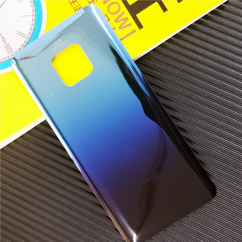 Mate20 Pro Batterie Abdeckung Für Huawei Mate 20 Pro Original Gehäuse Glas Reparatur Ersetzen Zurück Tür Telefon Hintere Fall + logo Kleber: Aurora