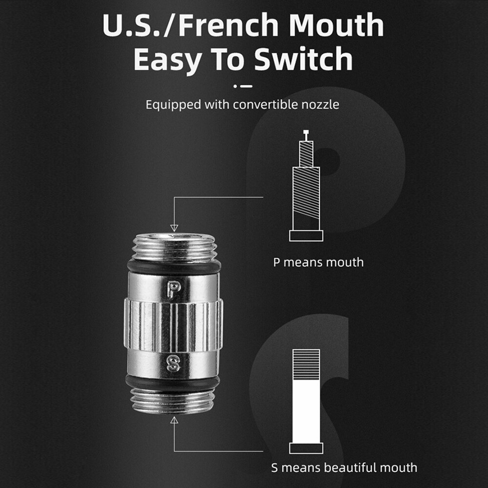 Mini Bike Pump with 4 Units Pressure Gauge for Schrader/Presta Valve 120PSI, with Accessories