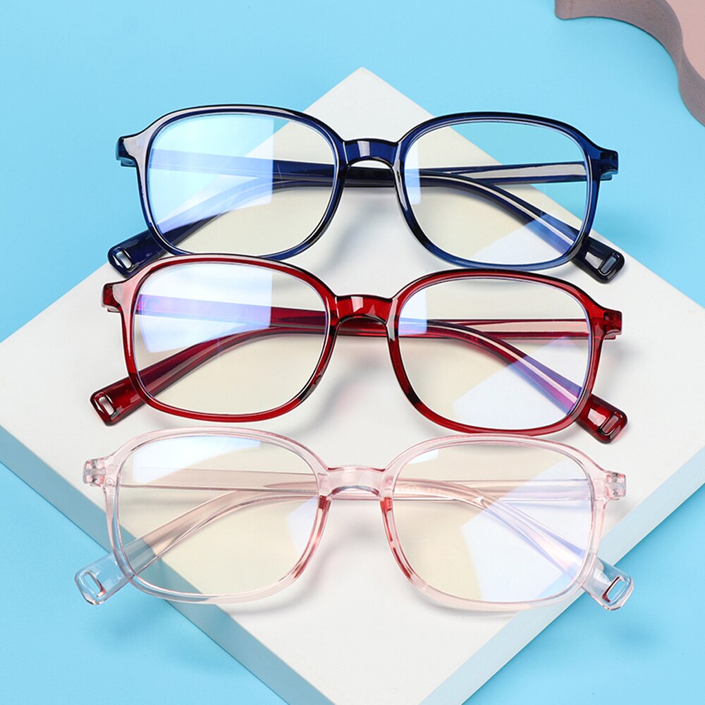 Anti-blauw licht bril dames heren vintage vierkante montuur bril oogbescherming computerbril blauw licht blokkerend