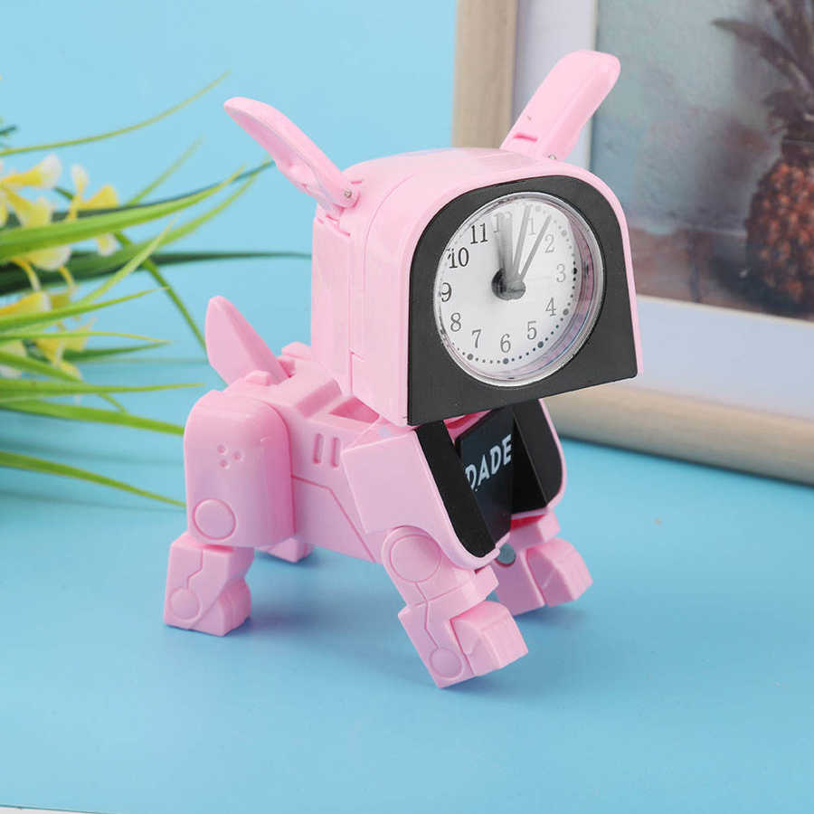 Leuke Cartoon Misvormde Hond Klok Wake Up Wekkers Timer Digitale Klok
