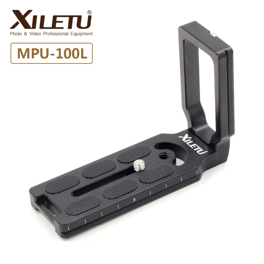 Xiletu MPU-100L Universele L Soort Quick Release Plaat Montagebeugel Handvat Grip Voor Camera Statief Balhoofd Met Arca Swiss