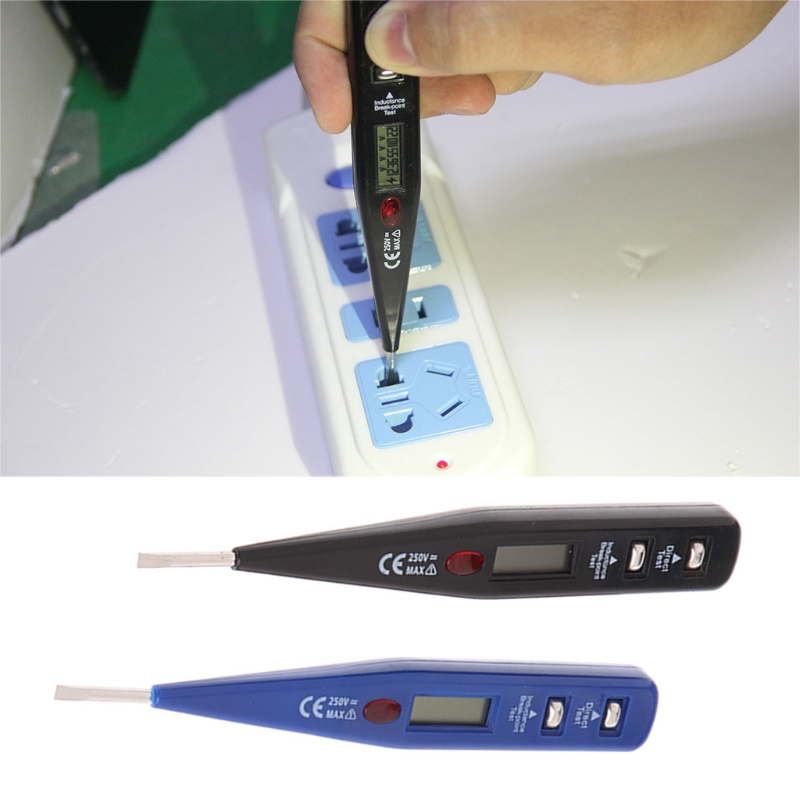 AC DC 12-250V Digital Voltage Meter Electric Tester Pen Inductance Detector Sensor 87HB