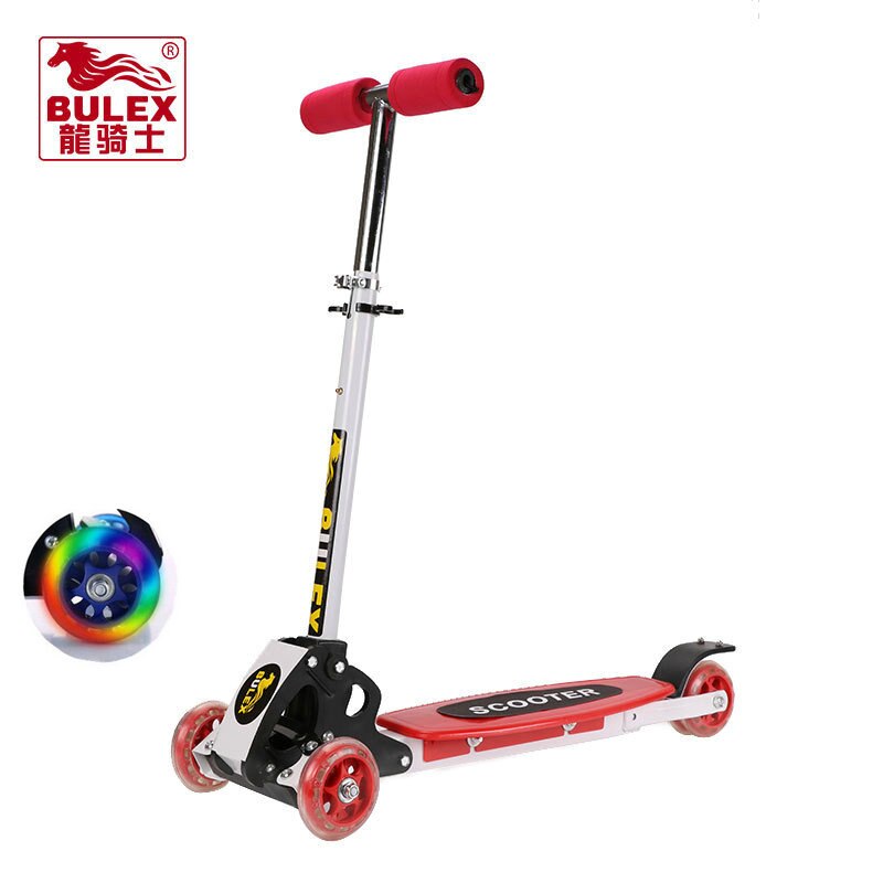 Scooter per bambini Bulex con 4 ruote Flash PU piega per bambini auto scivolosa spedizione Skuter Trottinette per bambini