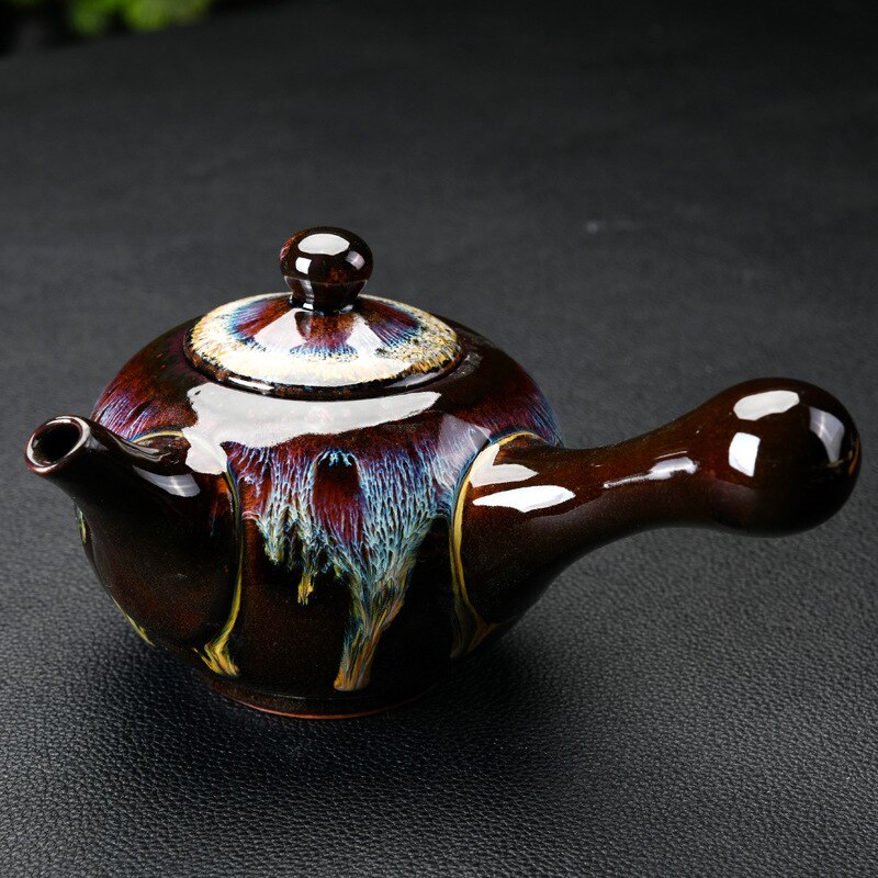 Kinesisk kung fu travel teservis keramisk glasyr tekanna tekopp gaiwan porslin te vattenkokare tekanna uppsättningar drinkware teceremoni