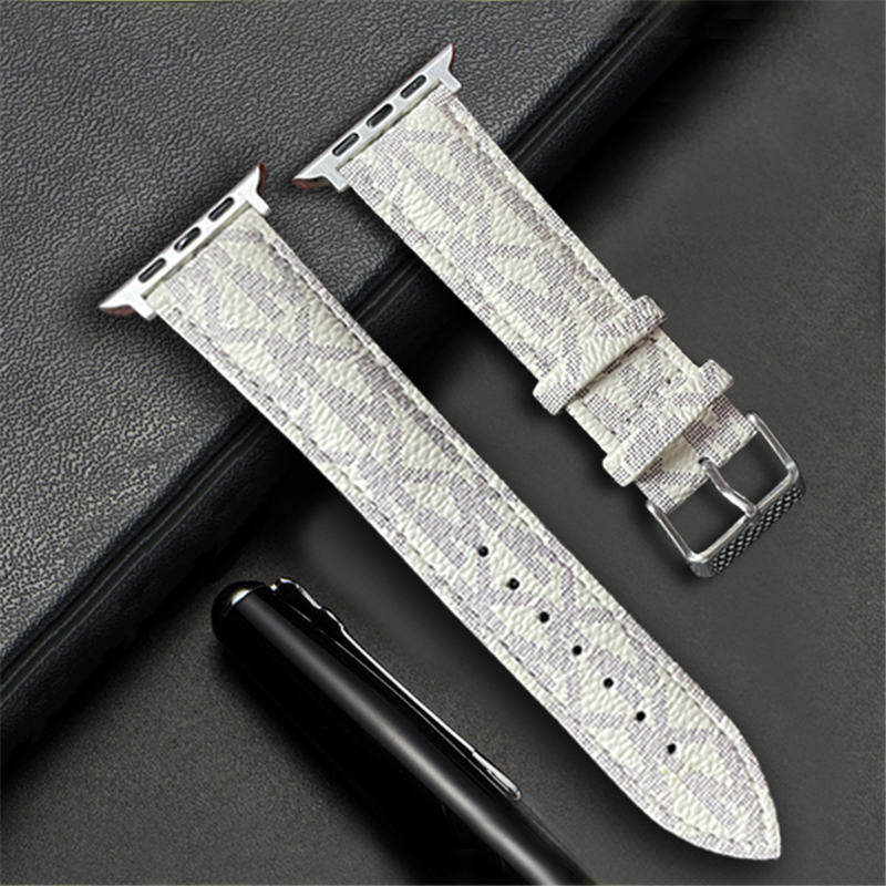 Klassisk skinnrem til apple watch, rem 49mm 45mm 41mm 44mm 40mm 38mm 42mm, rem til iwatch  se 6 7 8 9 armbånd: M / Kullsvart