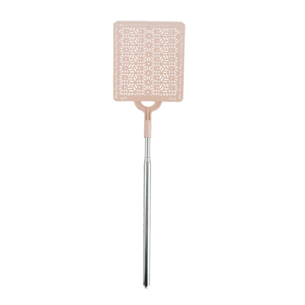 Matamoscas casero Flexible extensible portátil tipo Manual de jardín de PE con mango largo Swat verano Anti insectos Control de plagas: Rosa