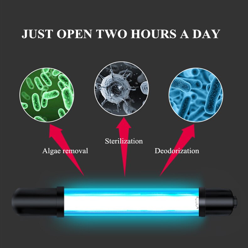 Us/Eu Plug 18-24Cm Led Aquarium Verlichting Uv Licht Sterilisator Lamp Aquatic Plant Licht Waterdicht clip On Lamp Voor Fish Tank