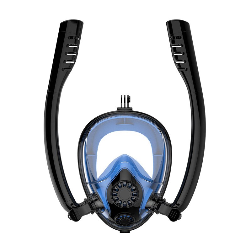 Full Face Snorkel Mask Swimming Water Sports Double Tubes Anti Fog Diving Mask THJ99