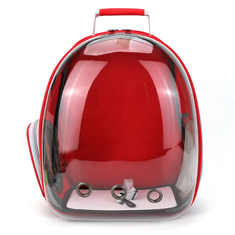 Bolsas de transporte transparentes para gatos, mochila espacial transpirable para mascotas, mochila portátil para cachorros y perros, bolsa de cápsula espacial para transporte de mascotas: Azul cielo