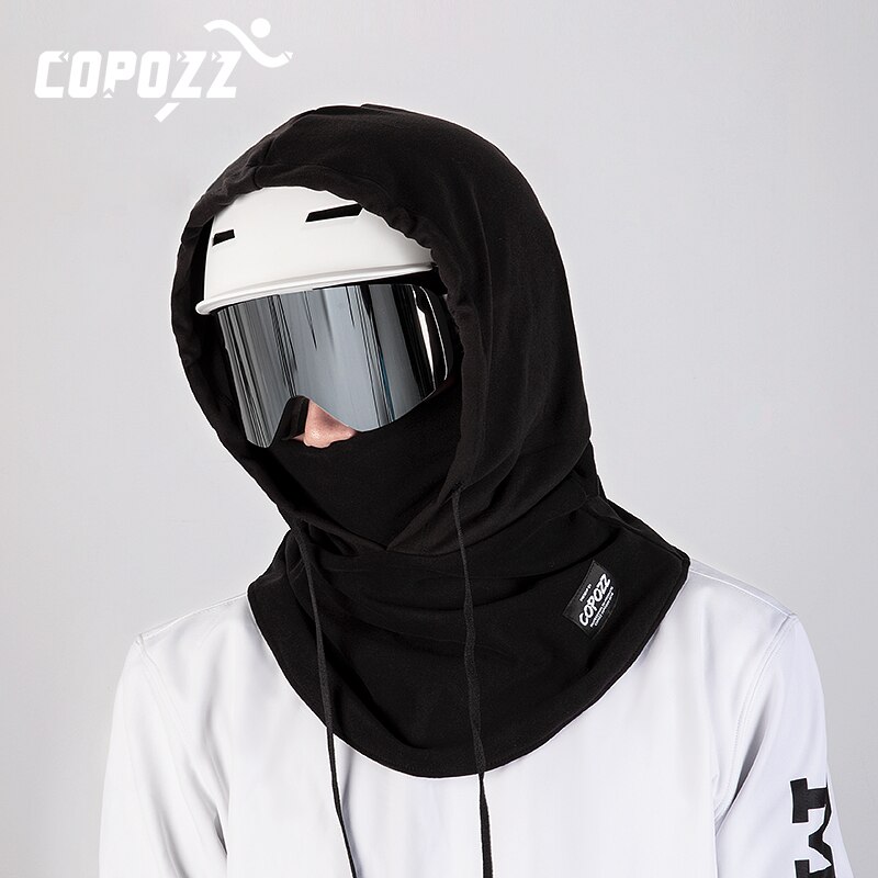 COPOZZ Winter Ski Maske Radfahren Skifahren Thermische Vlies Maske draussen Sport Winddicht Radfahren Kopfbedeckungen Sturmhaube Halbe Gesicht Maske