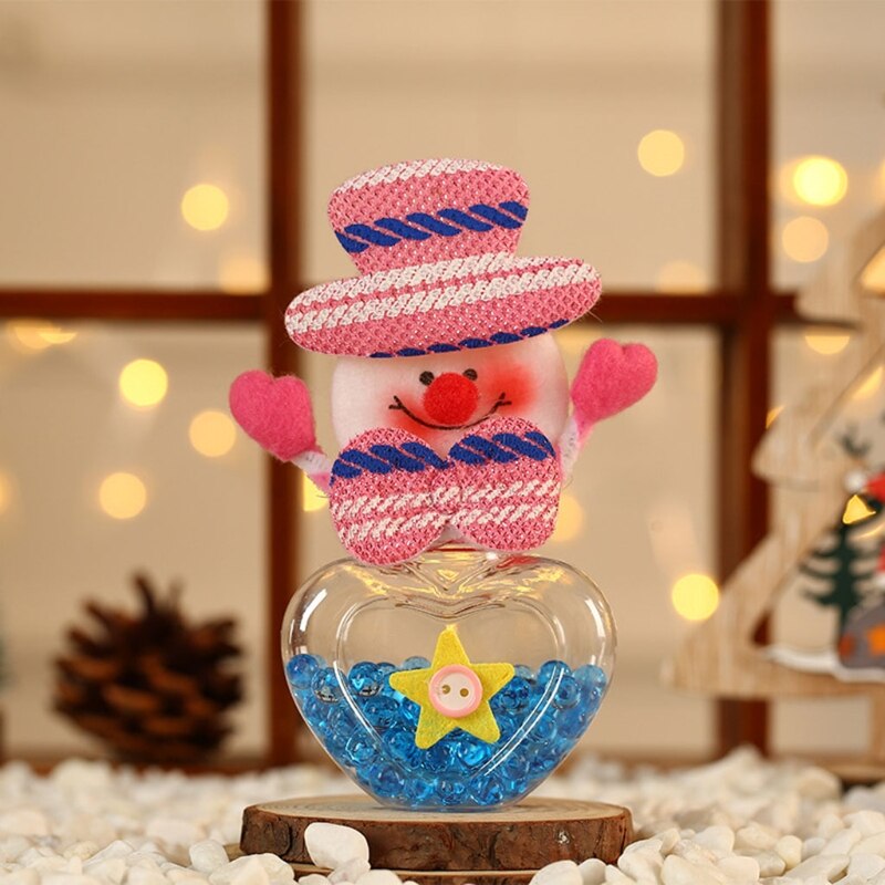 Kerst Snoep Behandelen Jar Kerstman Pop Chocolade Container Xmas Fles