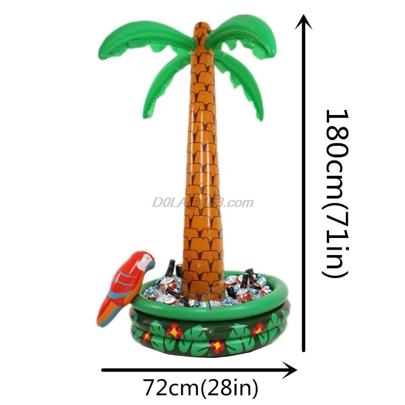 Opblaasbare Ijsemmer Hawaii Serie 71 "180Cm Coconut Palm Tree Ijs Dranken Buffet Whisky Bier Cube Sandbeach Party leveranties: Default Title