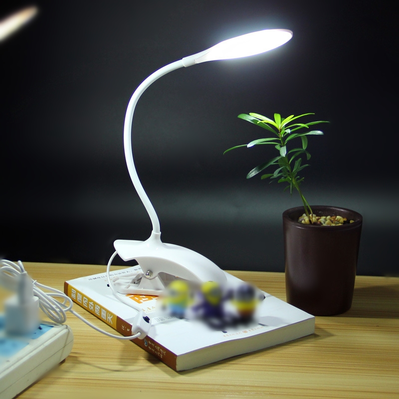 Skrivebordslampe usb led bordlampe 14 led bordlampe med clip seng læsebog lys led skrivebordslampe bord moderne armaturer