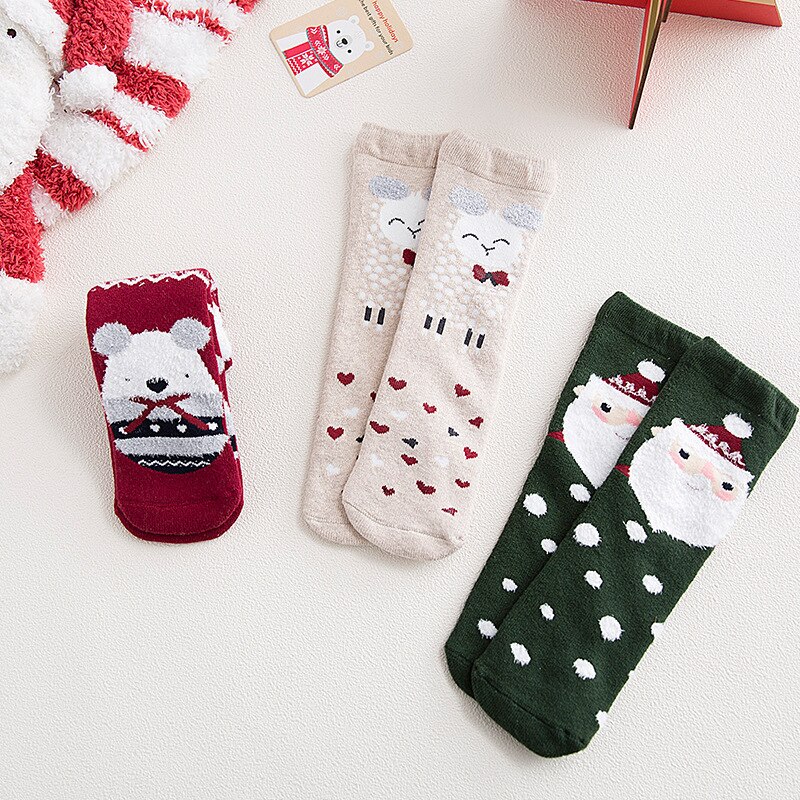 Kid Boy Girl Leg Warmers Santa Claus Toddler Girl Socks Boys Girls Merry Christmas Baby Sock
