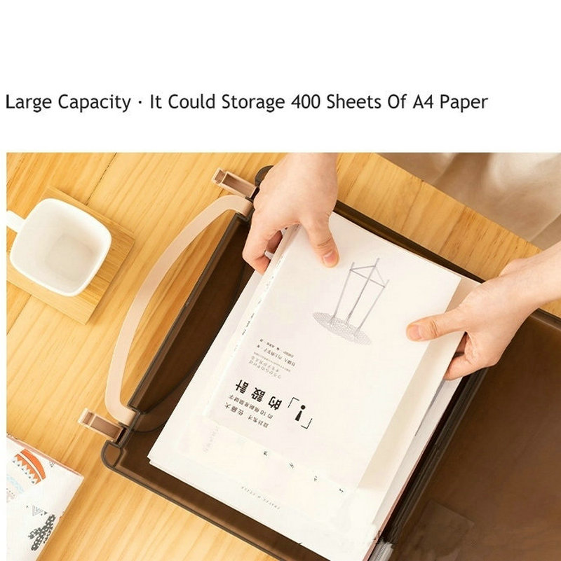 Portable Document Case A4 Paper Organizer Document File Storage Waterproof Case For Documents