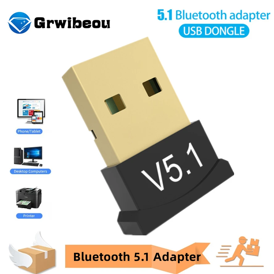 MINI USB Bluetooth 5.1 Adapter Wireless Bluetooth 5.3 Dongle Adapter for PC Laptop Wireless Speaker Audio Receiver Transmitter