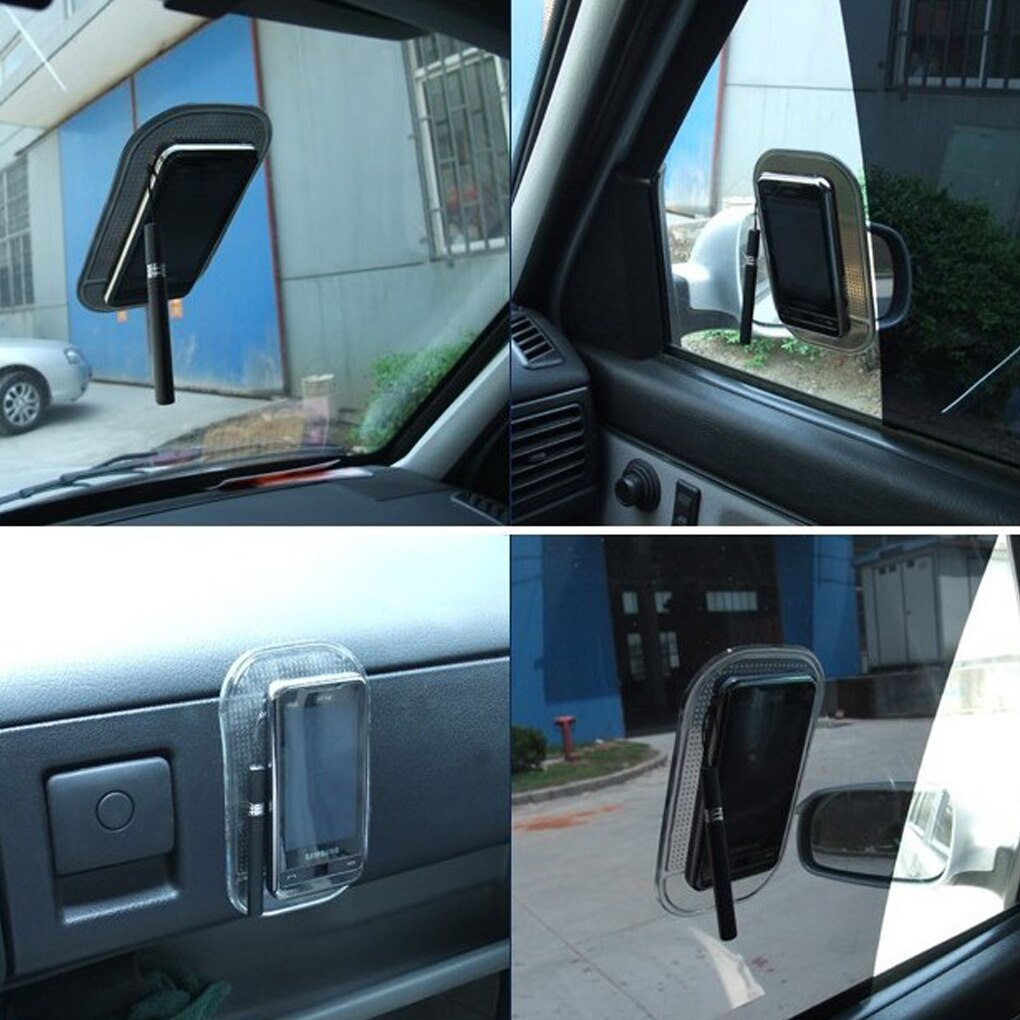 Alfombrilla antideslizante para coche, soporte para teléfono móvil, almohadilla de Gel adhesiva de estilismo, alfombrillas antideslizantes para salpicadero de coche, accesorios de silicona para coche