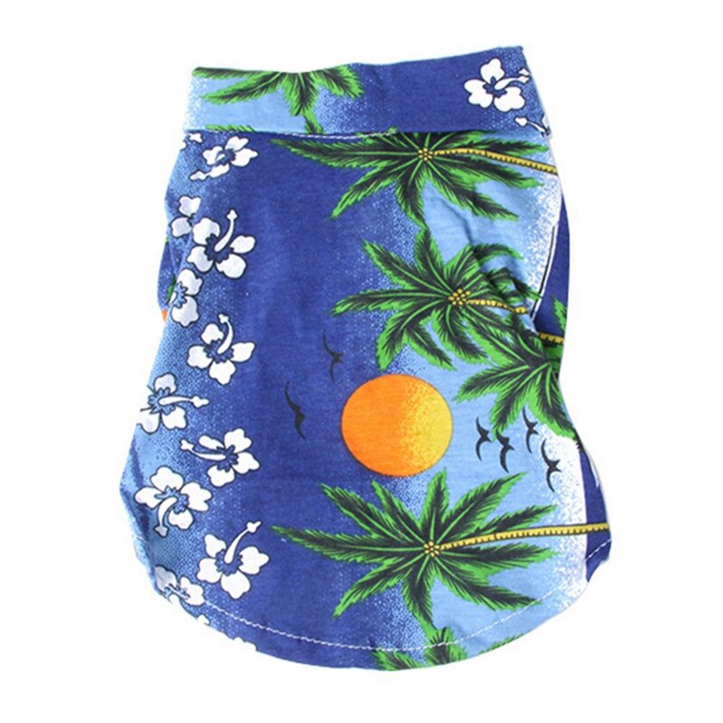 Dog's Hawaiian Shirts | Tapa Print - Blue