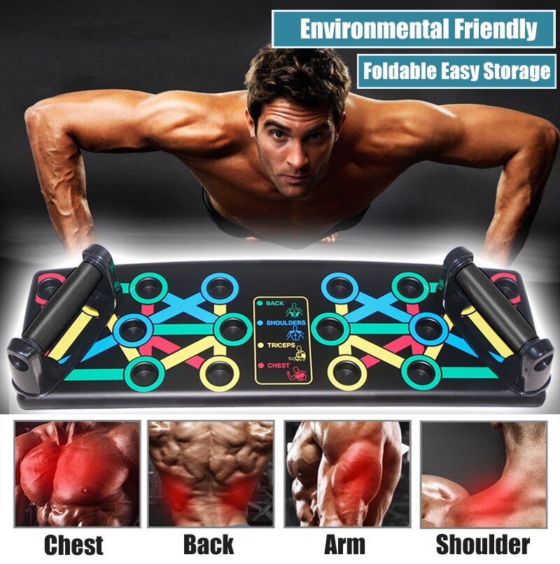 Tabla De Flexiones Plegable - Equipo Portátil Para Entrenar En Casa, Gimnasio O Viajes
