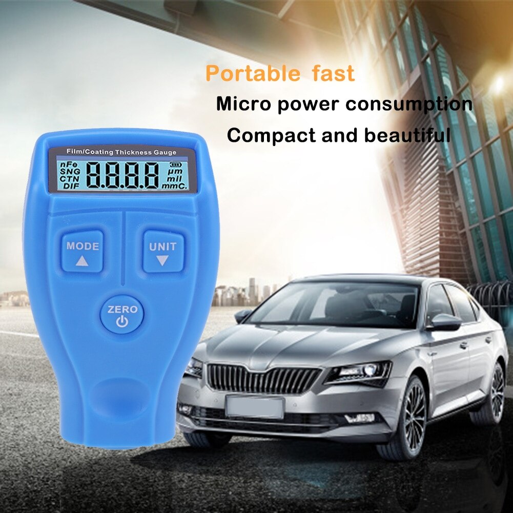 GM200 Digital Coating Film Paint Measurement Instruments Thickness Gauges Tester Non-magnetic Car Surface Thickness Gauge