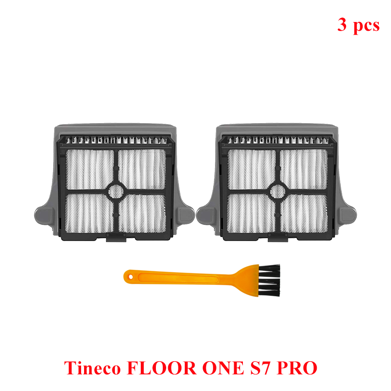 Accessories For Tineco FLOOR ONE S7 PRO Spare Soft Roller Brush HEPA Filter Cordless Vacuum Cleaner Parts Replacement Kit: Burgundy