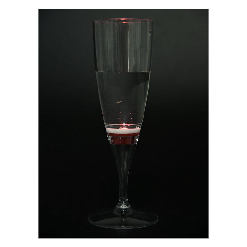 6 Set de copas de champán con luz LED para vino, líquido activado, flauta Multicolor para bodas, Año