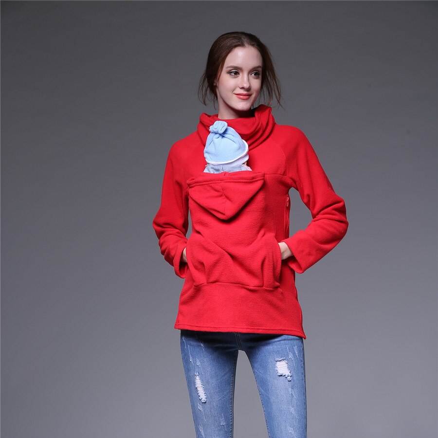 Sunbaby Multifunktionale Polar fleece Mutterschaft Känguru pullover für frauen Babytrage für schwangere frauen