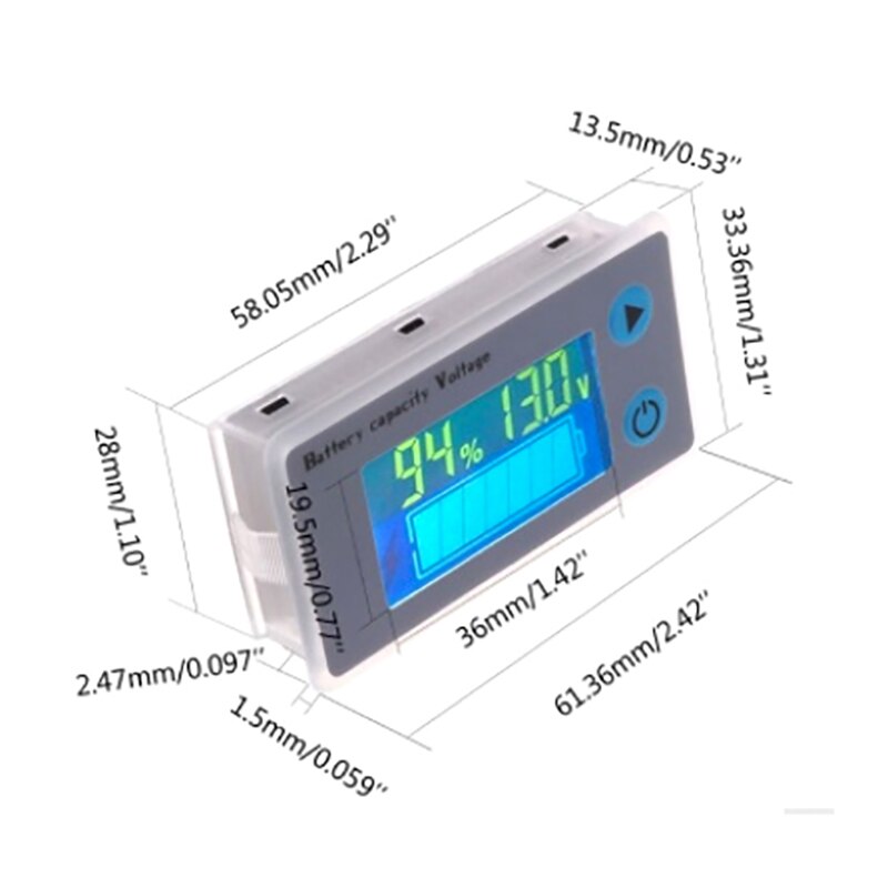 Electric Vehicle Battery Indicator Temperature Low Pressure Alarm