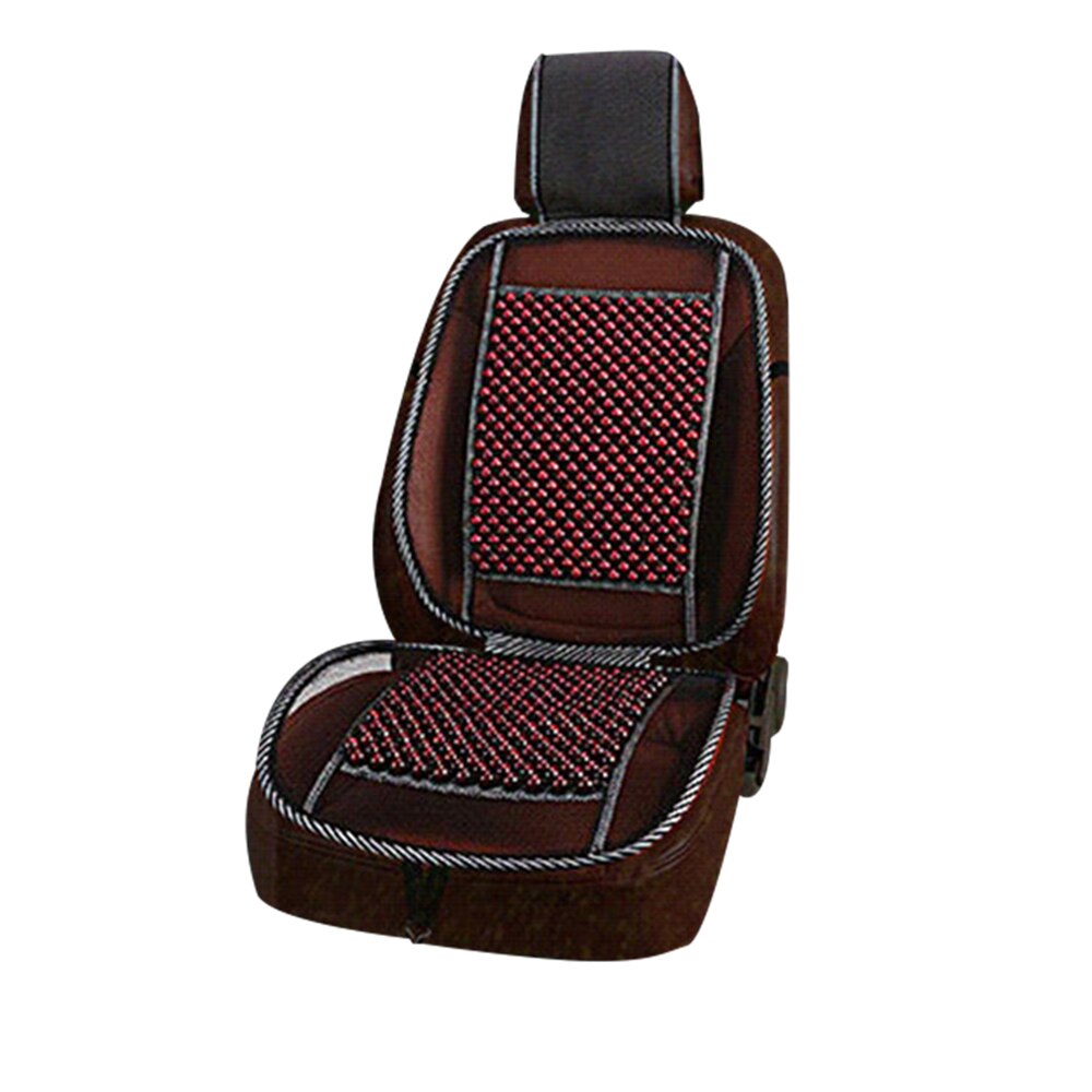 Summer Car Seat Cover Cooling Cushion Mesh Mat Universal Massage Wood Beads Hollow Breathable Cool Pad Cushion Mar19: E