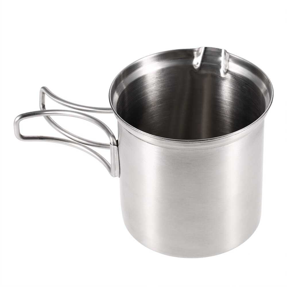 Portable Stainless Steel Camping Stove Burning Stove Cooking Pot Set Outdoor Hiking travel Backpacking Picnic Cookware Tableware