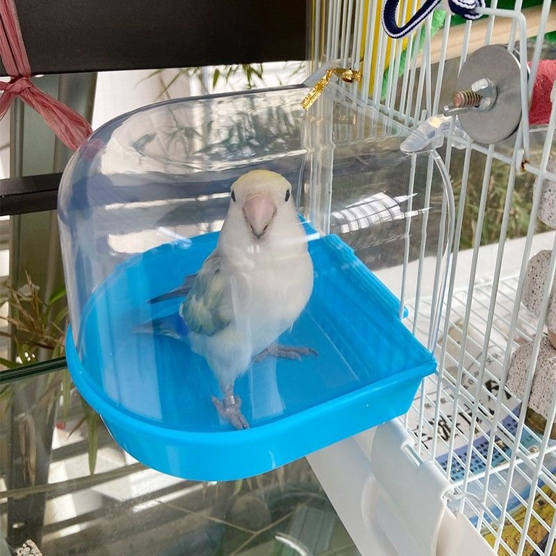 Vogel Badewanne Dusche Kasten Kunststoff fallen Wasser Badewanne für Haustier Vogel Schüssel Papageien Sittich Hängen Vogelbad KäFeige zubehör