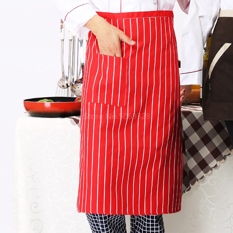 Unisex Adult Restaurant Apron Kitchen Work Wear Men Food Service Oil-Proof Cooking Waiter Cafe BBQ Hairdresser Uniform Accessory: Style4