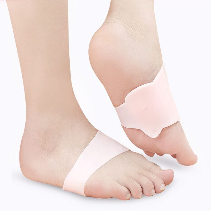 2pcs=1pair Gel Arch Support Pad Protector Granular Arch Pad Flat Foot High Arch Foot Care Pedicure Foot Pad Toe Corrector