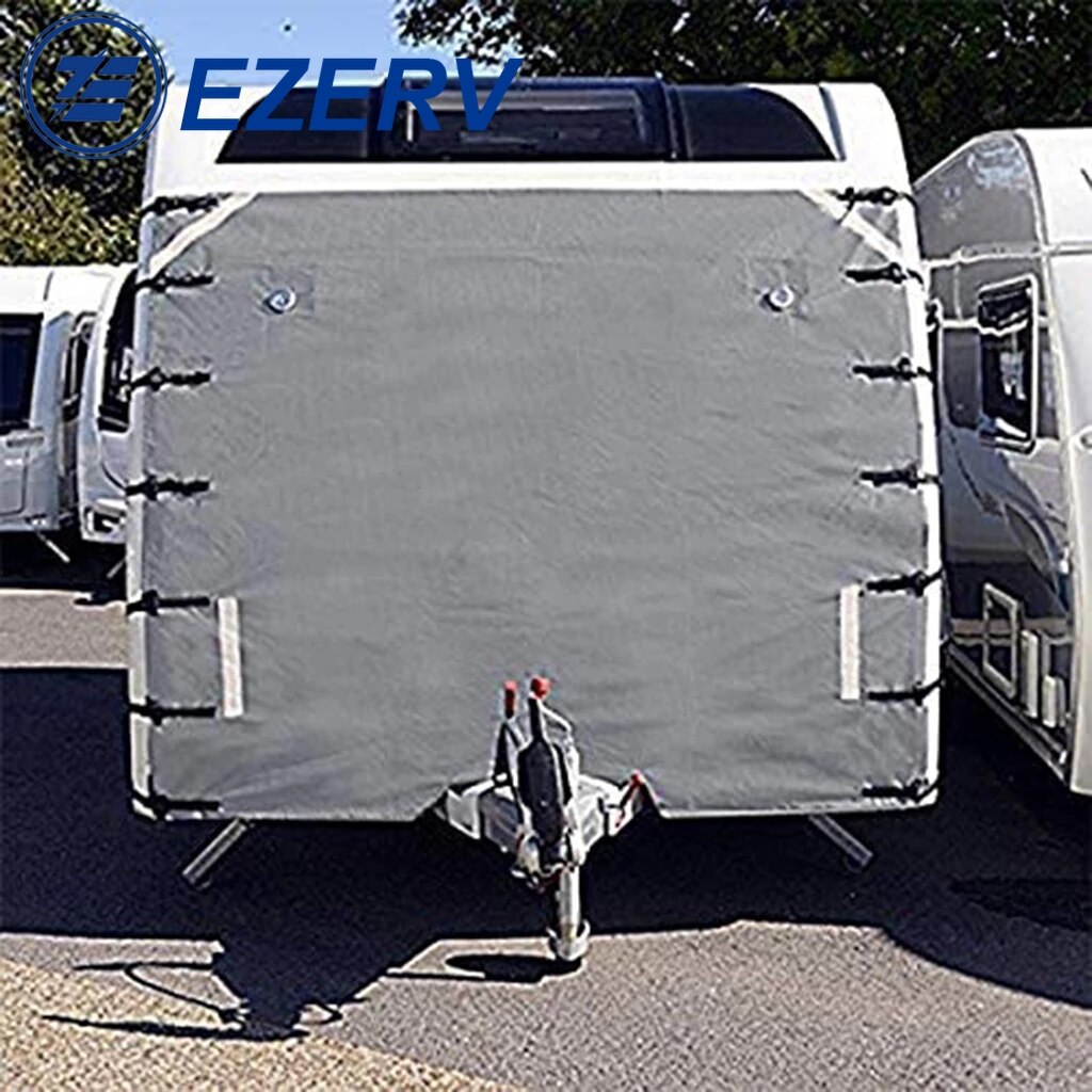 RV Front Towing Cover Protector s Dustproof Universal Reflective Strip Accessories 200x175cm camper trailer caravan accessories