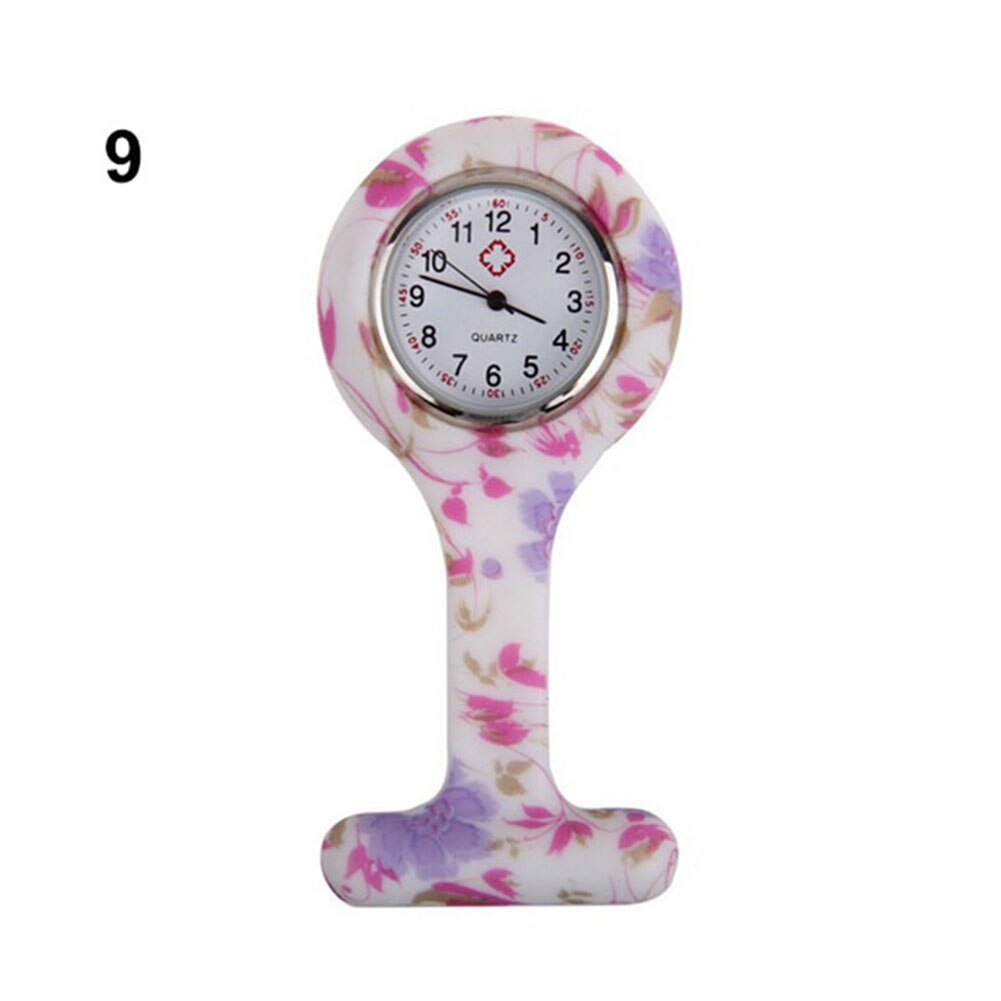 Silicone Silicone Nurses Watch Brooch Tunic Fob Pocket Stainless Dial Watches LXH: Style 9