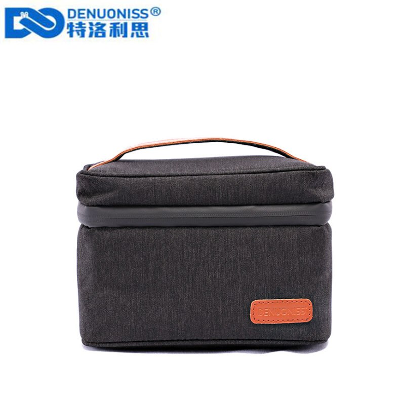 DENUONISS Kleine Kühltasche Protable Kühlschrank Oxford Lebensmittel Kühlschrank Tasche EVA Isoliert Picknick Tasche Isothermen Kühler Eis Box Tasche: Black