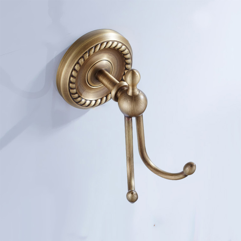 Juego de accesorios de baño de latón antiguo, toallero, soporte de papel higiénico, cepillo de baño, jabonera de Ducha: Transparente