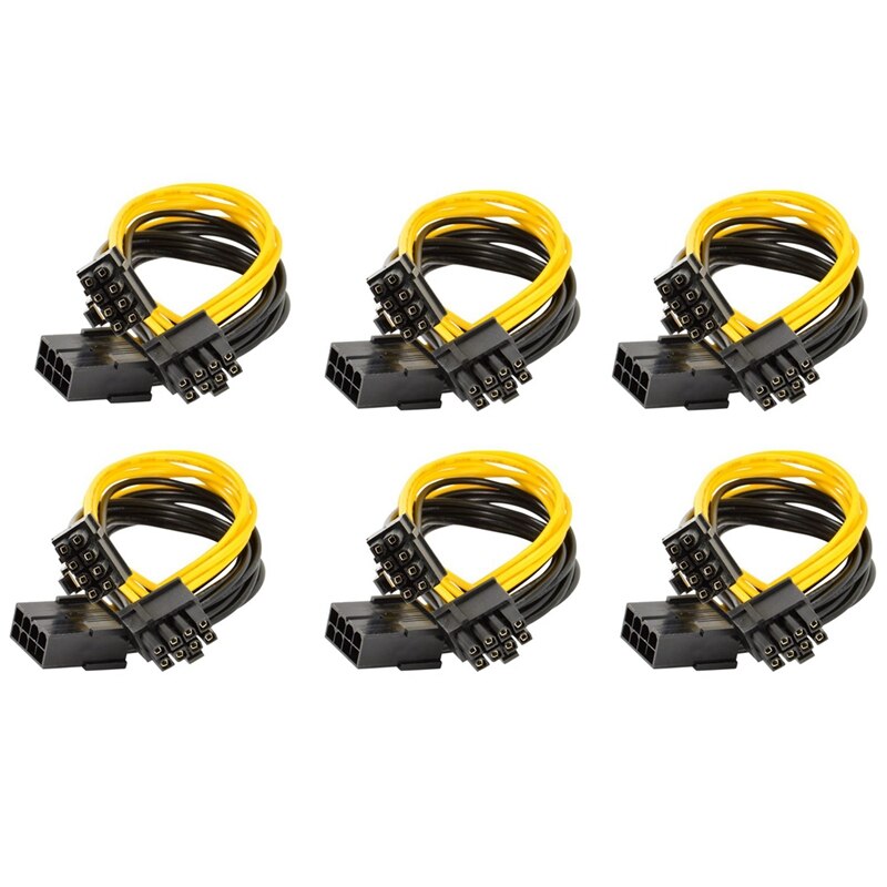 10pcs 2 Molex 4 Pin to 8 Pin PCI Graphics Card PCI-E ATX PSU Power Converter Cable - Molex to PCIE 8 Pin Adapter Cord