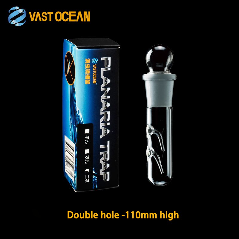 VASTOCEAN – piège planaire en verre pour Aquarium, dispositif d&#39;élimination des vers, des truies, des saucias, des escargots: Double hole