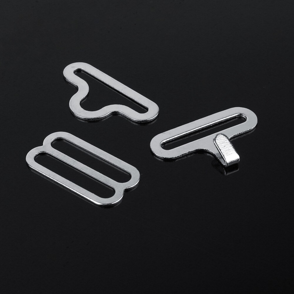 50 sets 18mm Bow Tie Hardware Necktie Hook Bow Tie Cravat Clips Fasteners to Make Adjustable Straps on Bow Tie