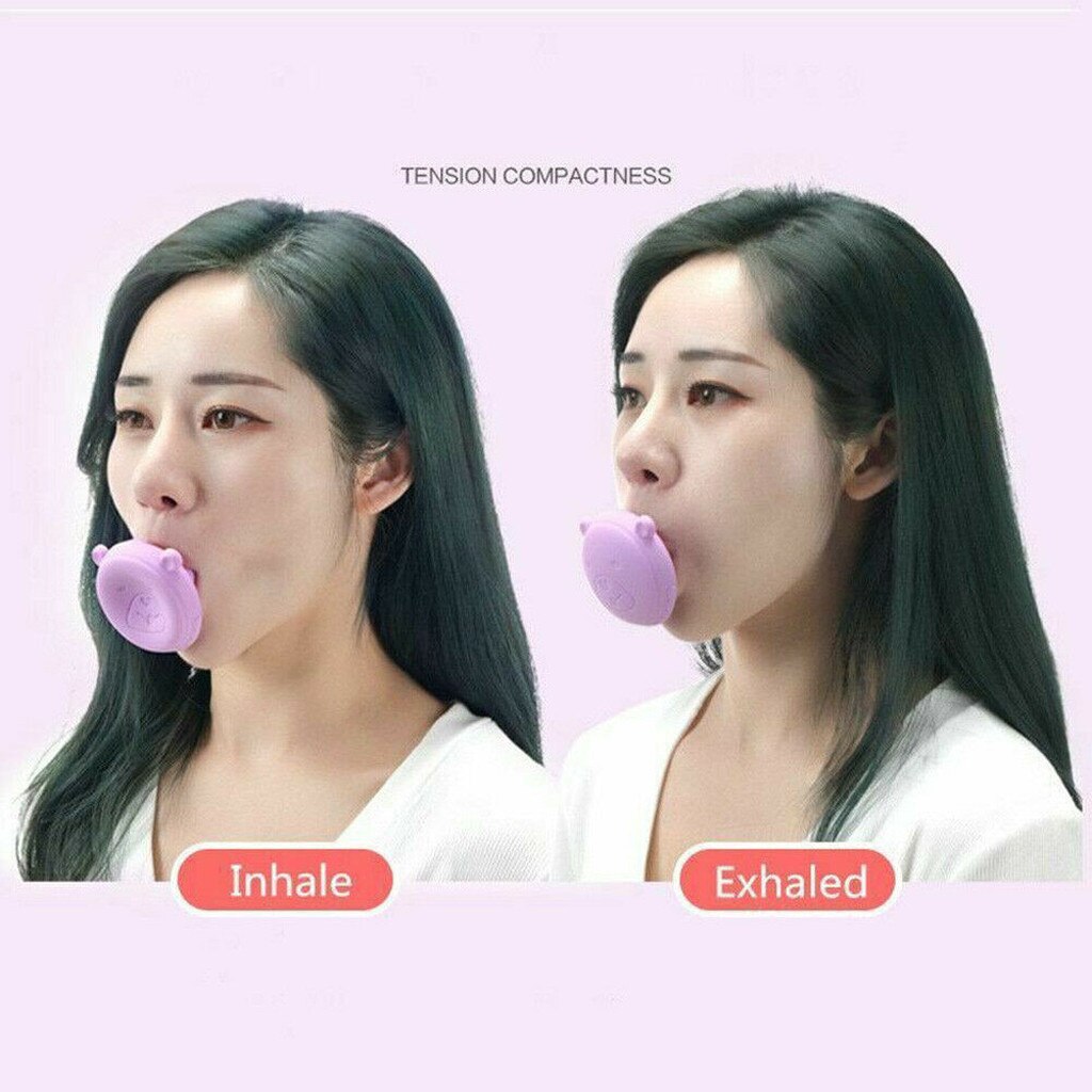 Face Slimming Tool Face Lift Skin Firming V Shape Exerciser Instrument Cute Portable Anti Wrinkle Mouth Exercise Tool