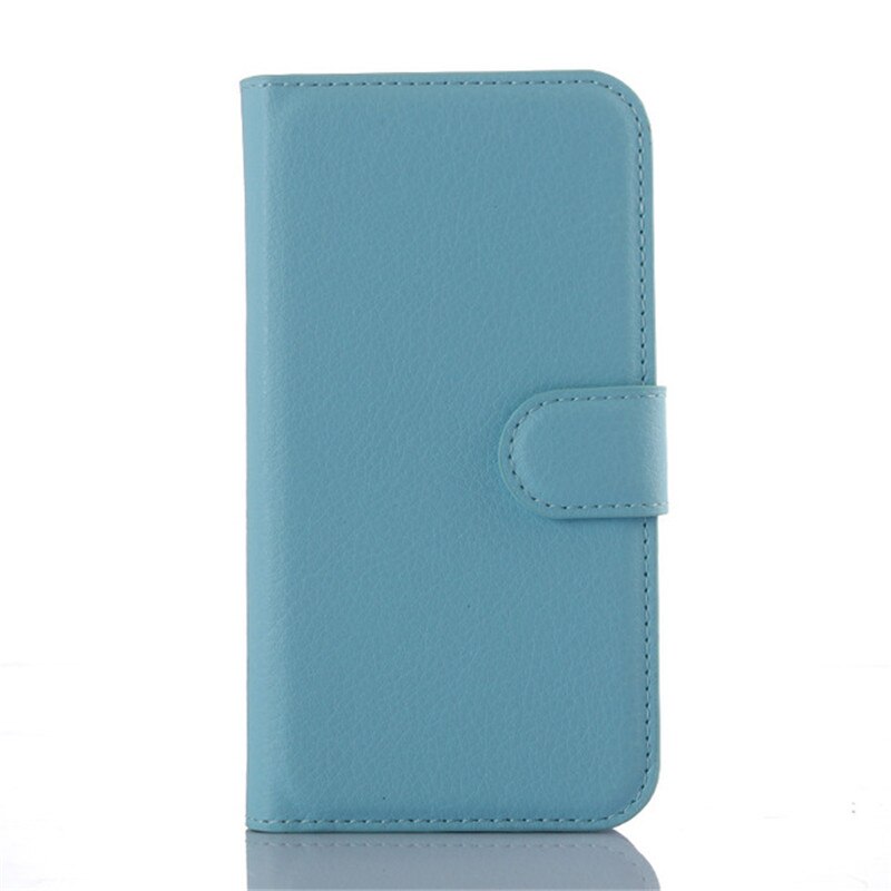 For Huawei SCL-L21 Case Wallet PU Leather Back Cover Phone Case For Huawei Y6 SCL-L21 / Huawei Y6 Lte Case Flip Protective Bag: Blue