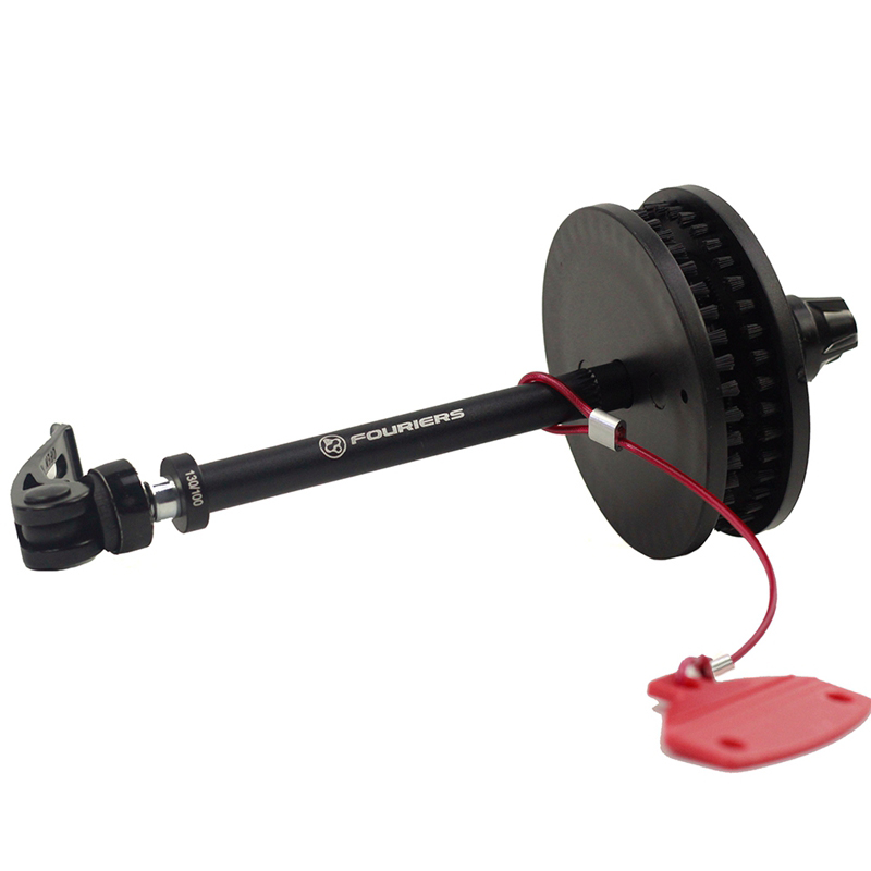 Fouriers Kettenhalter, Hakenreiniger, Bürste, Kettenaufhänger, M12, Steckachse, Schnellspanner, hintere hydraulische Bremse, Rahmenschutzhalter: Schwarz