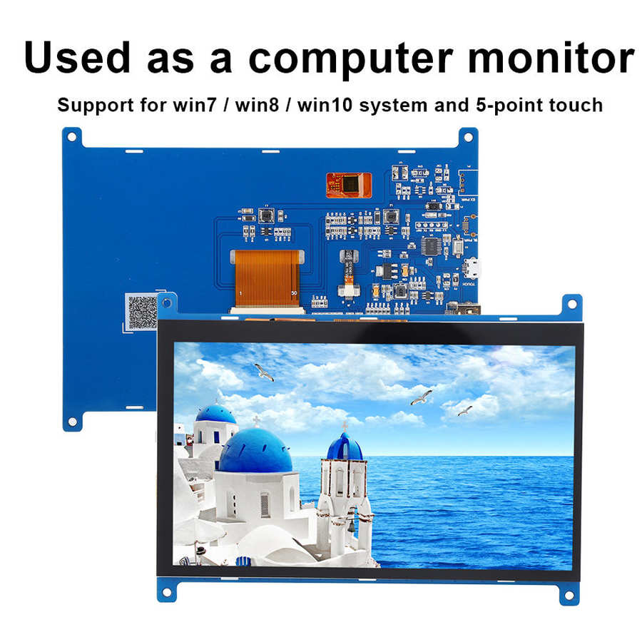 7" Capacitive Screen TFT LCD For 1024x600 IPS Display