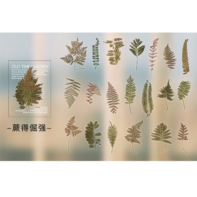 40 sztuk/partia klasyczny roślin grzyb motyl zwierzę domowe naklejki papierowe dekoracje DIY dla rękodzieło ablum Dziennik kawaii etykiety naklejki: 06