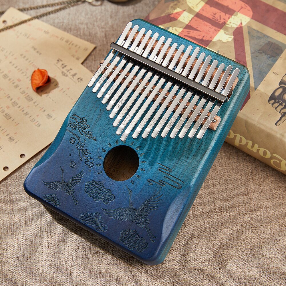 Cega Kalimba 17 clave de Piano de pulgar Kalimba África instrumento Musical dedo Piano de Acacia 17 teclas Kalimba